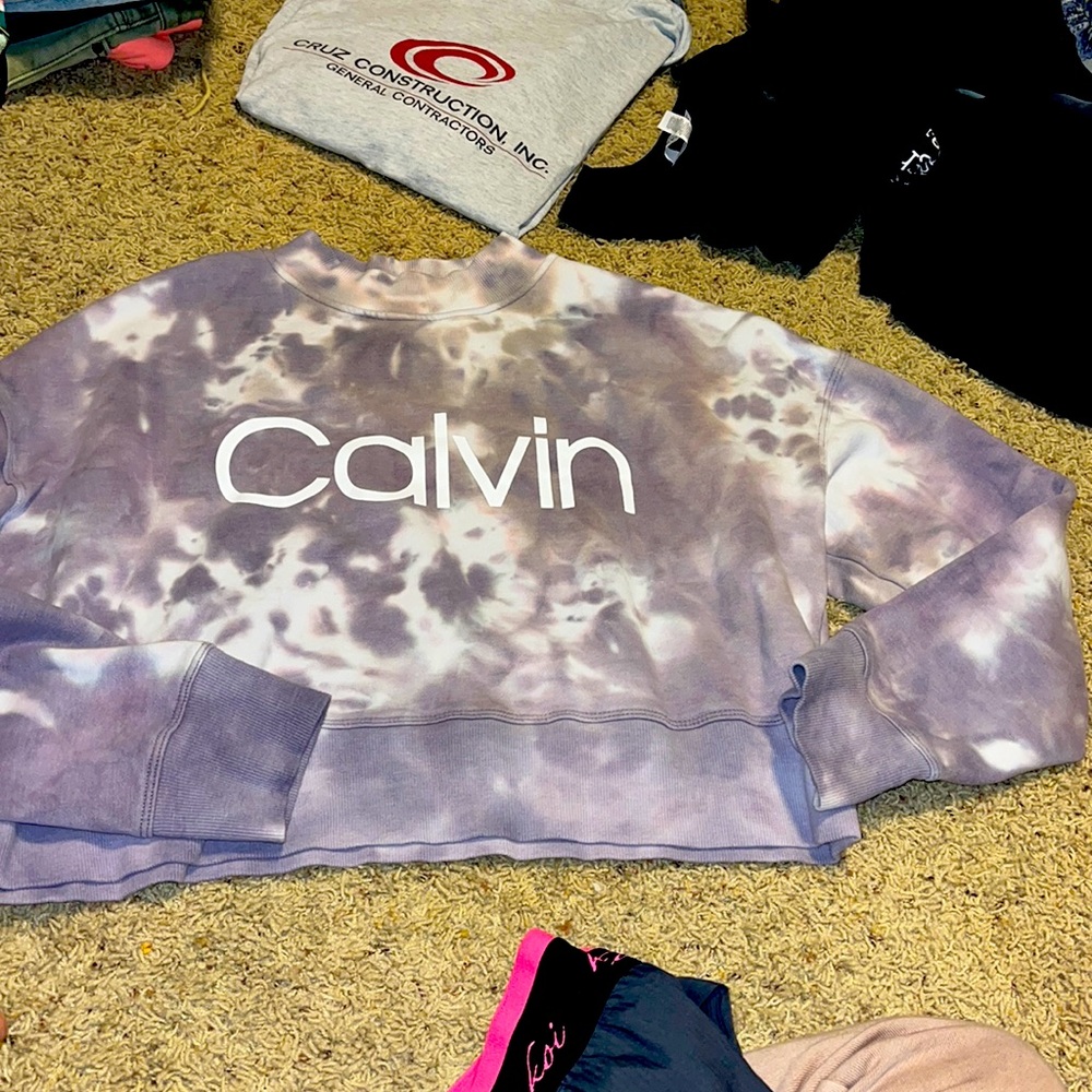 Calvin crop top sweatshirt size m